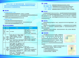 招生简章内页折页