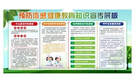 预防流感健康教育知识宣传展板