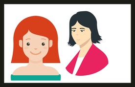 手绘女孩女人 女孩女人 美女 
