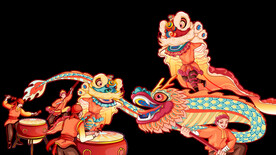舞狮插画
