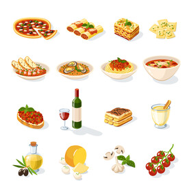 食物矢量插画