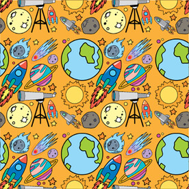 卡通宇宙元素插画素材