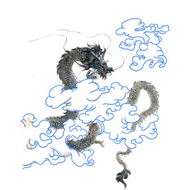 水墨龙 