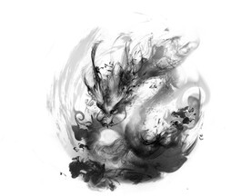 水墨龙 
