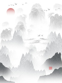 山水画背景