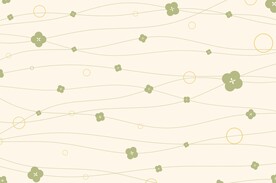 可爱波浪线花朵背景