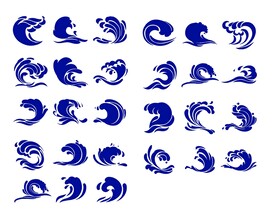 波浪素材