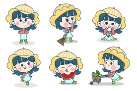 卡通女孩人物