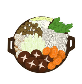 火锅食材插画