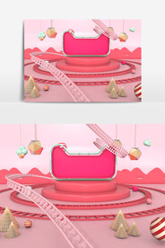 C4D美陈装置模型