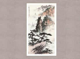 黄山松云图