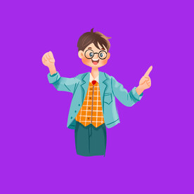手绘男人男孩