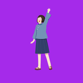手绘女孩女人