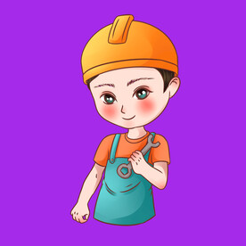 手绘女孩女人