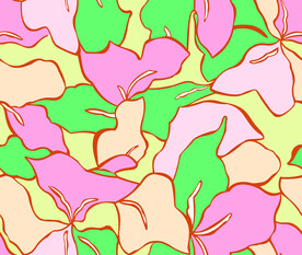 数码印花  大花