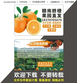 名片 赣南脐橙 果园直发