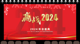 赢战2024 年会展板