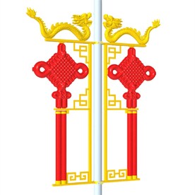 黄色中国龙发光中国结节日灯