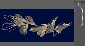 叶子矢量手绘插画图