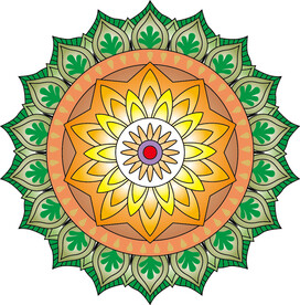 曼陀罗花纹