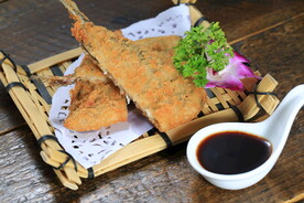 炸竹荚鱼