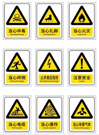 警示标语