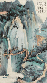 张大千国画山水