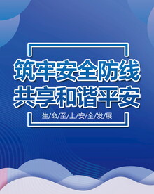 简约科技安全生产海报