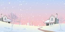 冬季下雪场景         