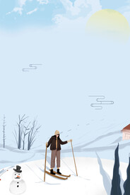 冬季下雪场景         
