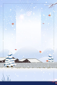冬季下雪场景         