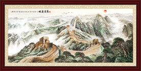 万里长城框画
