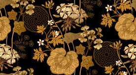 金色花朵花纹