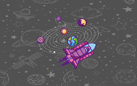 线条太空背景墙 