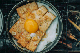 面包片煎蛋