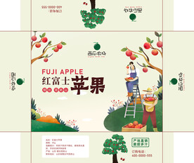 红富士苹果包装设计