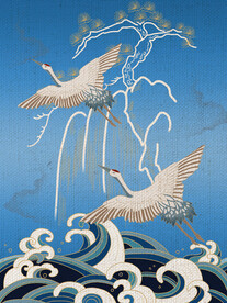 中国风仙鹤