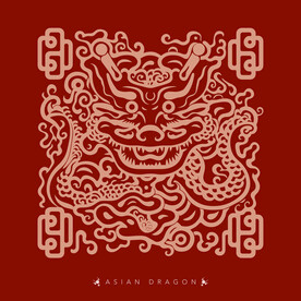 2024龙年kv新年海报美陈