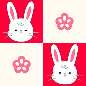 格子 兔子