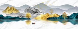 山水画挂画装饰画