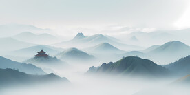 淡雅远山背景