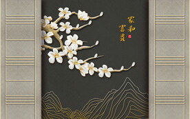 家和富贵 电视背景墙 现代 简