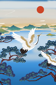           国潮仙鹤 