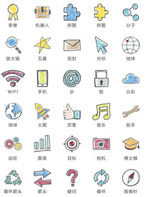 卡通手机图标