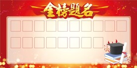 金榜题名展板