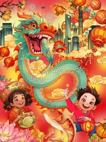 2024年龙年贺卡