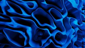蓝色抽象拉丝3D立体流体渐变