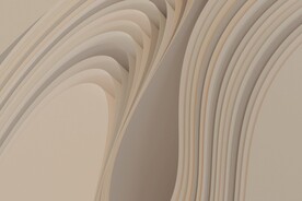 白色渐变抽象拉丝3D立体流体