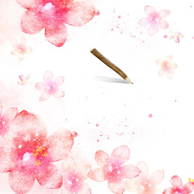 唯美粉色花朵花卉挂画装饰画