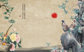 沙发背景墙 